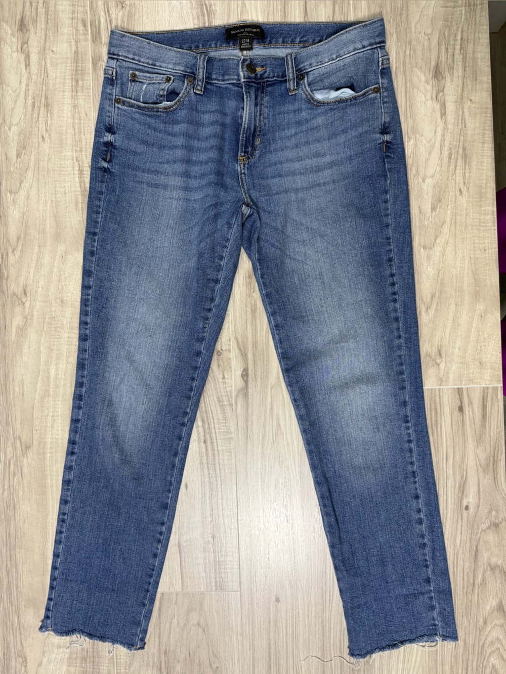 Banana Republic Blue Girlfriend Jeans